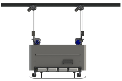 Self-powered cradle platform, Monorail