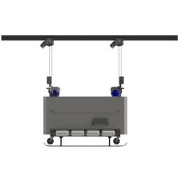 Self-powered cradle platform, Monorail